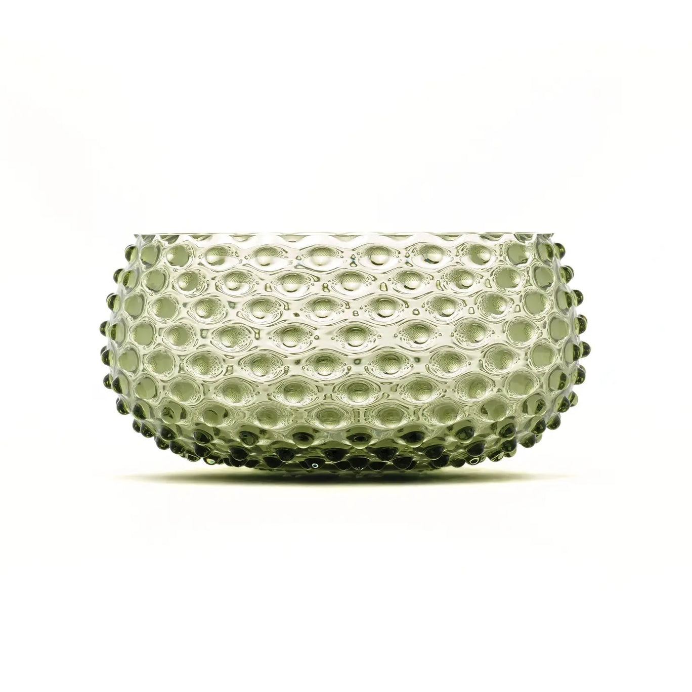 Handblown Hobnail Large Bowl