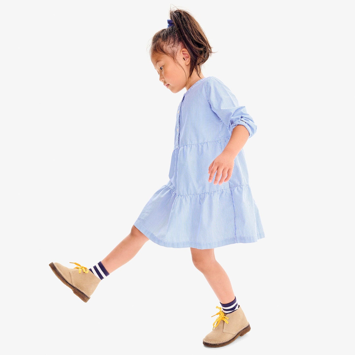 Tiered Dress in Stripe