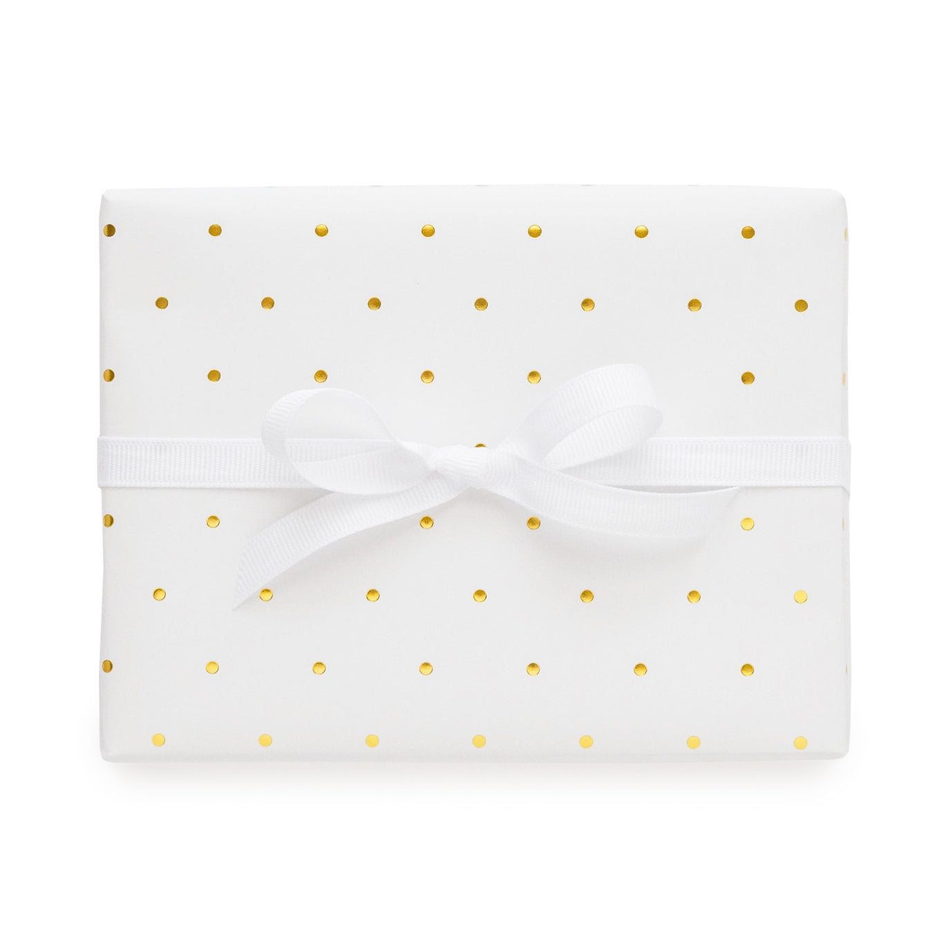 Gold Swiss Dot Wrapping Paper