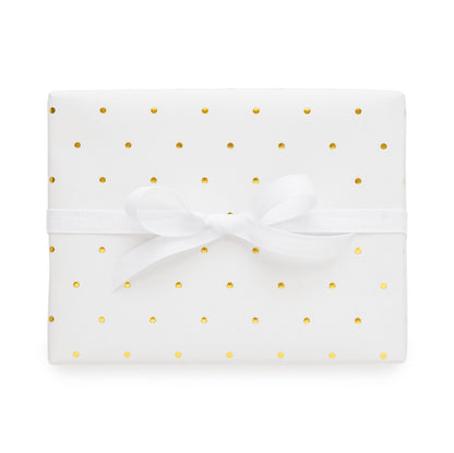 Gold Swiss Dot Wrapping Paper