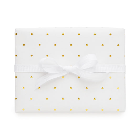 Gold Swiss Dot Wrapping Paper