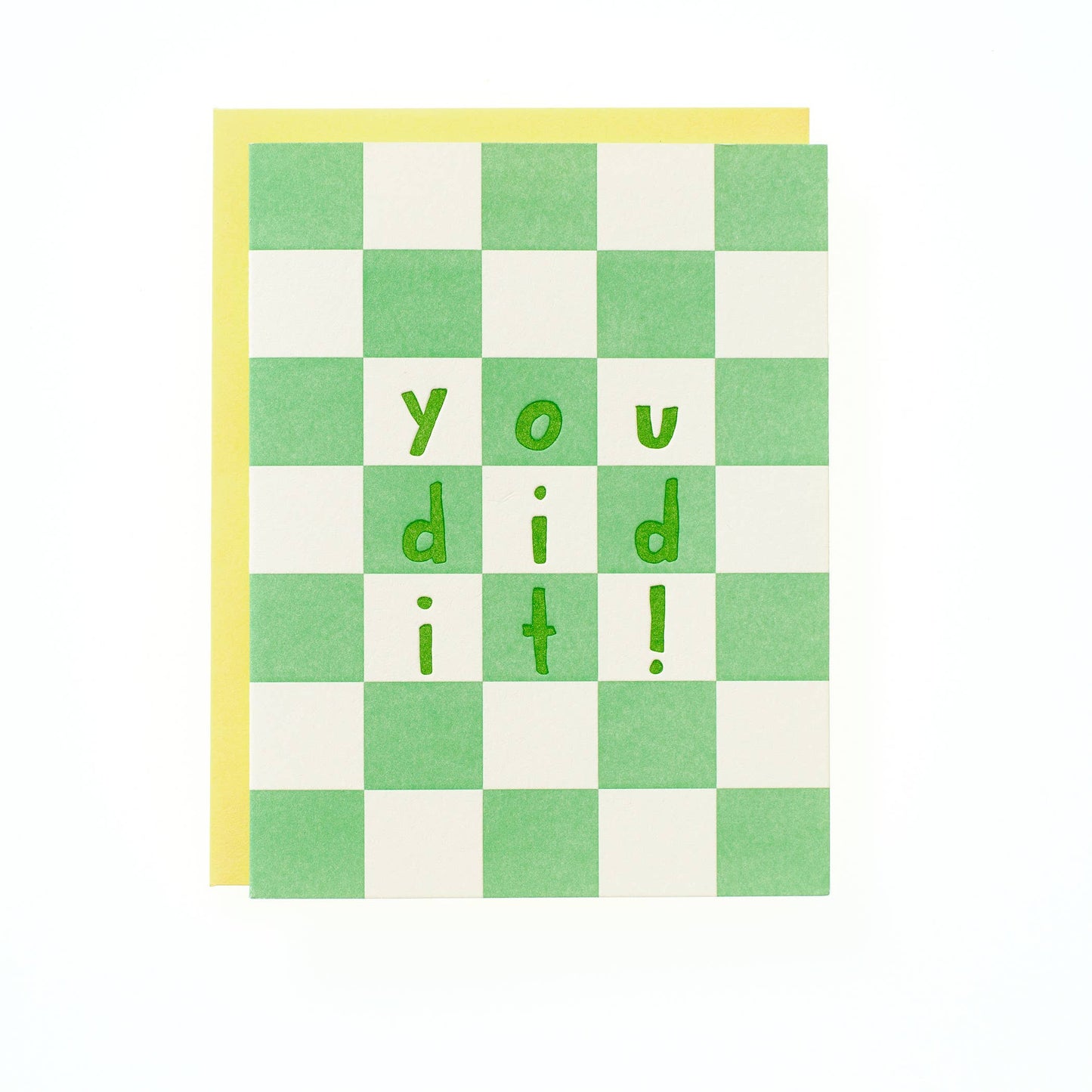 You Did It Checker Greeting Card
