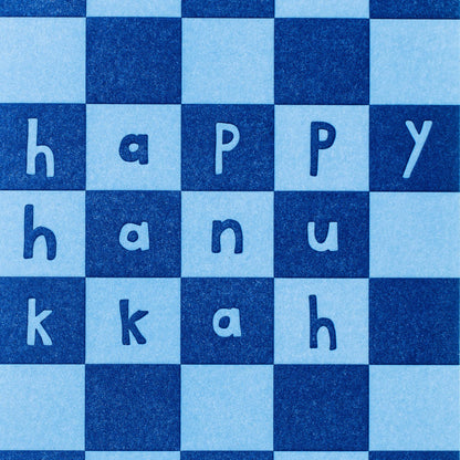 Hanukkah Checker Greeting Card