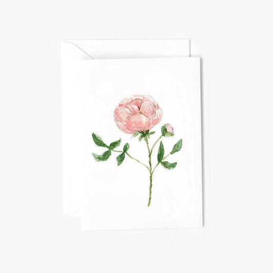 Garden Rose Stem Mini Notecard
