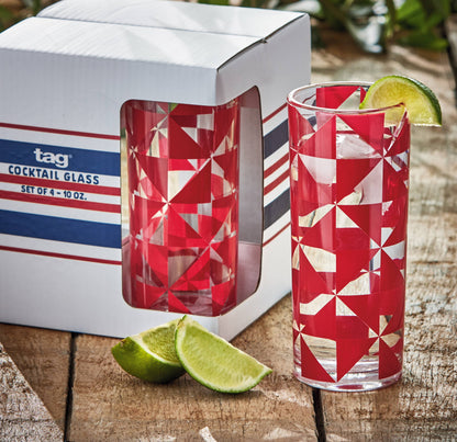 Pinwheel Drinks Glass Set