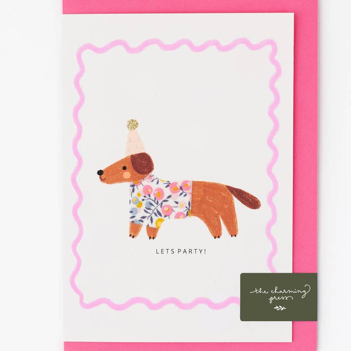 Sausage Dog Birthday Card
