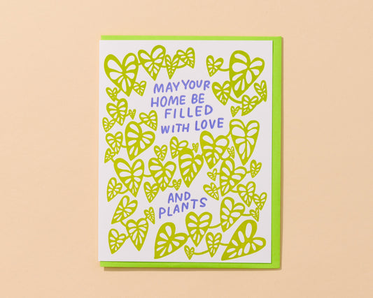 Love and Plants New Home Card