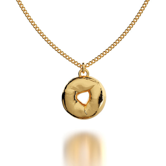 Bagel Charm Necklace