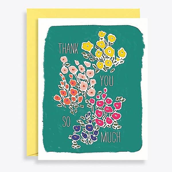 Microfloral Thank You Card