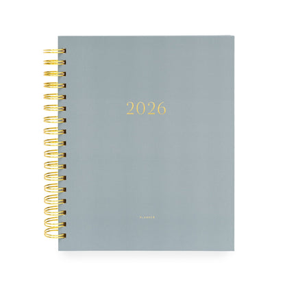 2026 Dusty Blue Spiral Planner
