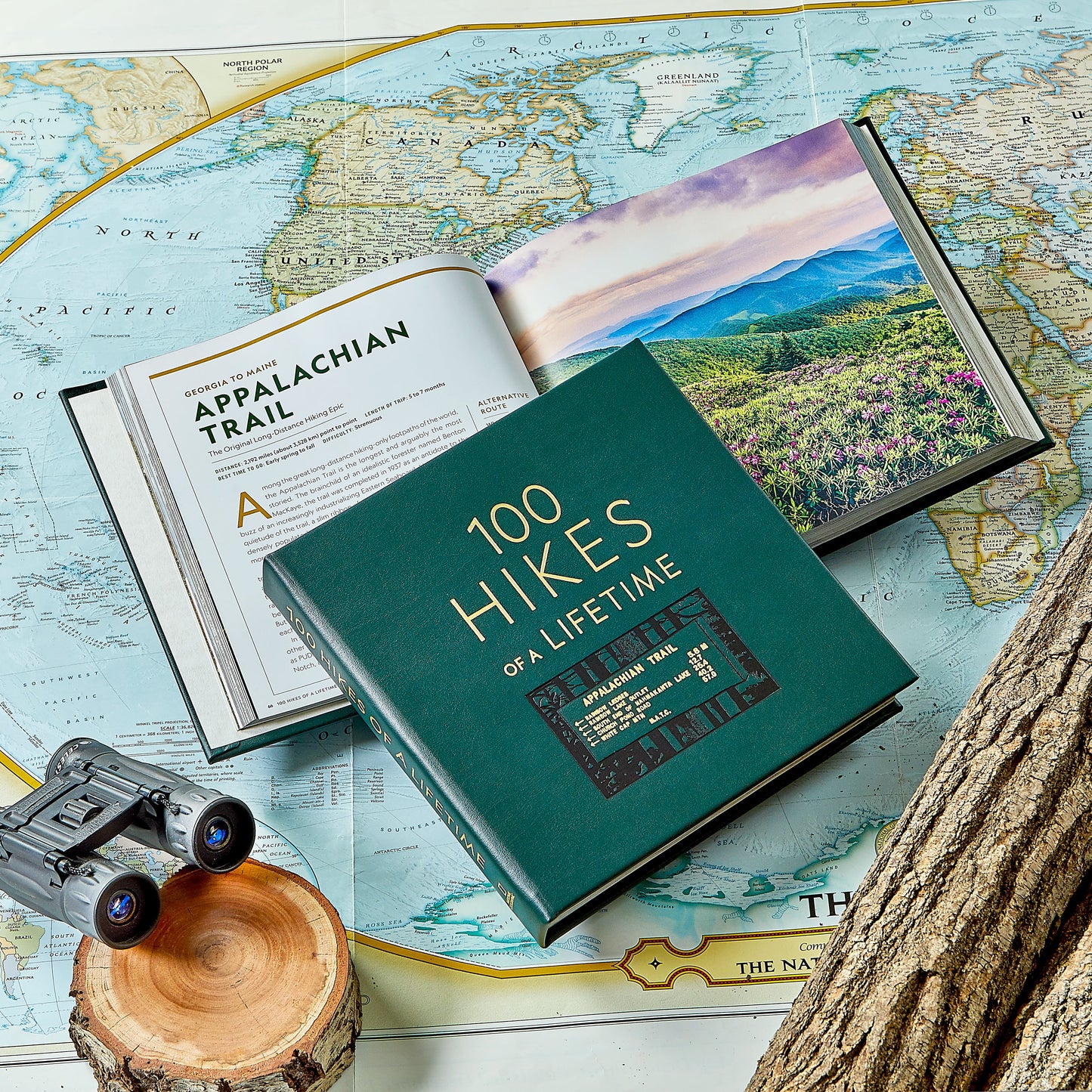 100 Hikes of a Lifetime - Leather Bound