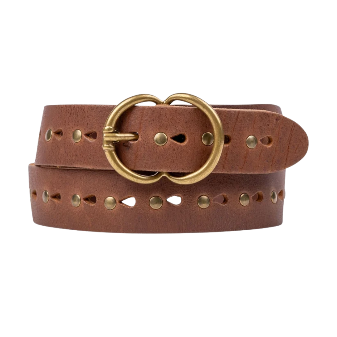 Benice Studded Leather Belt