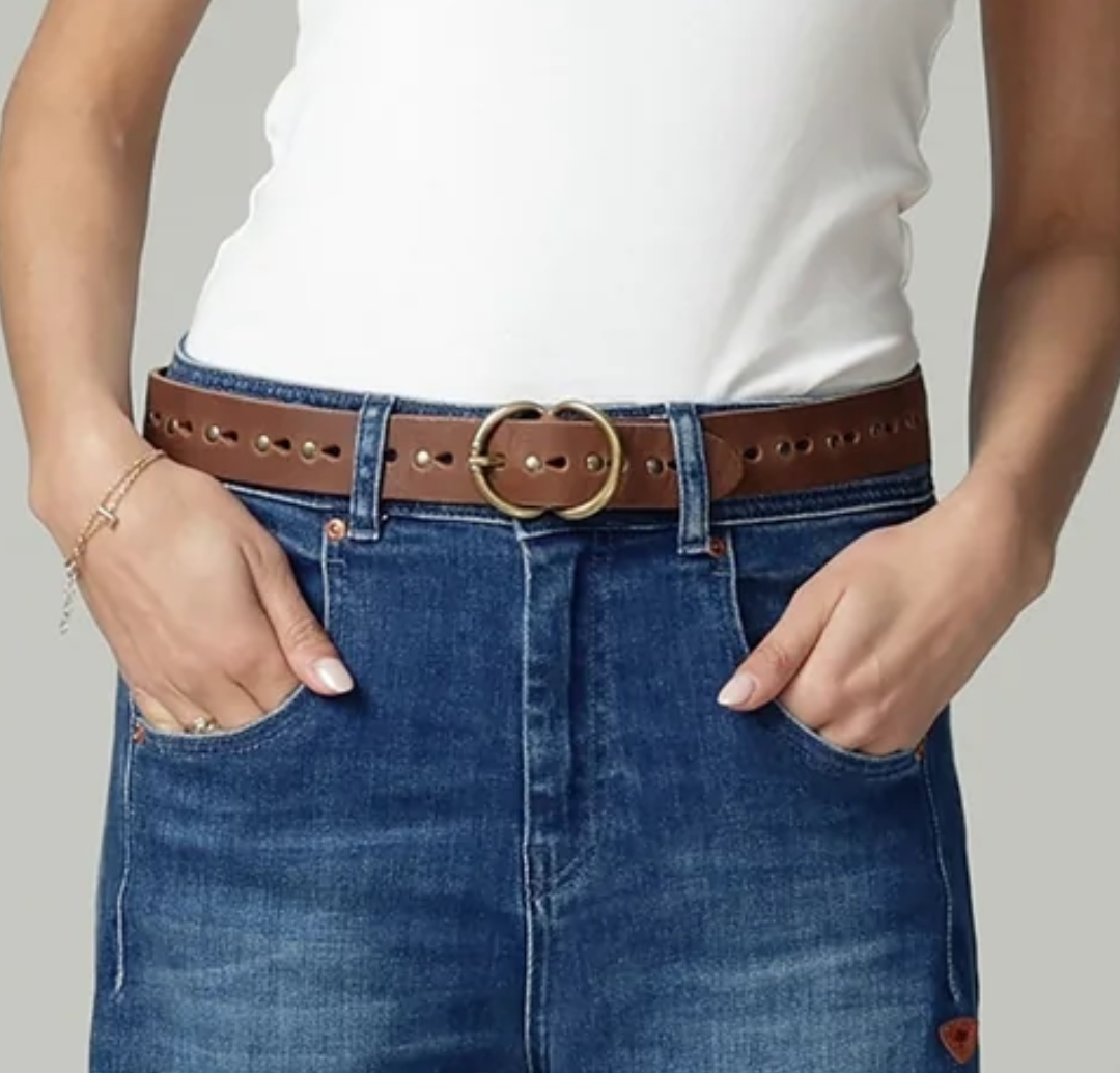 Dara Studded Leather Belt