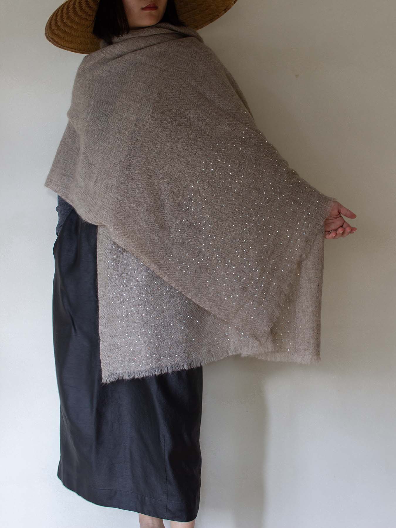 Diamante Cashmere Shawl