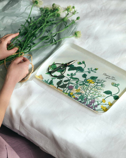 Fleur Sauvage Linen Tray