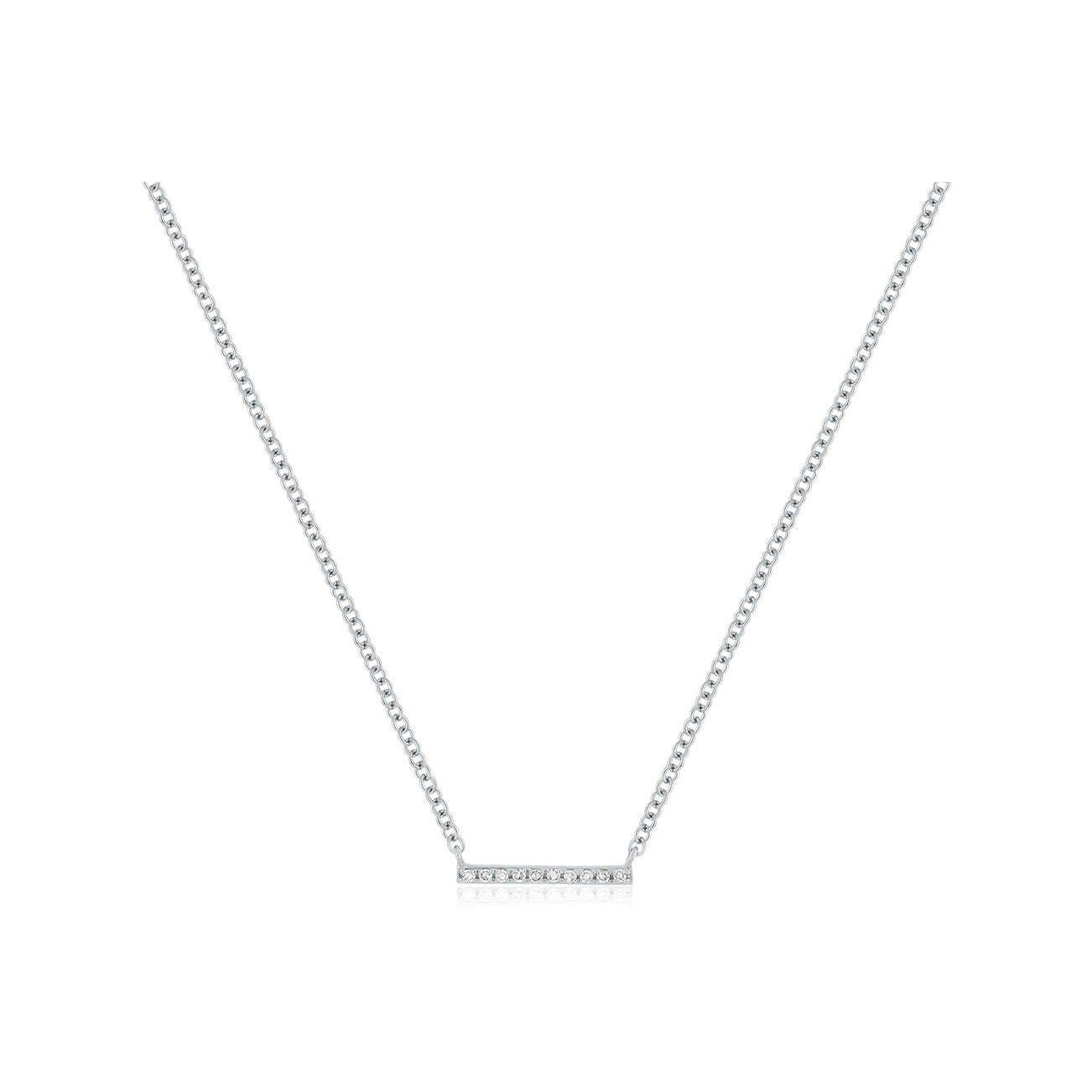 Diamond Mini Bar Necklace