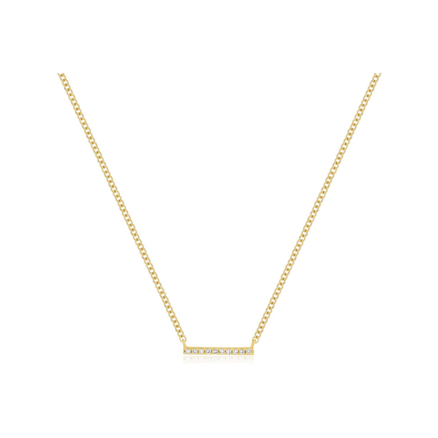 Diamond Mini Bar Necklace