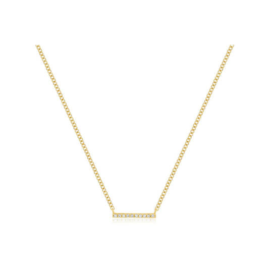Diamond Mini Bar Necklace