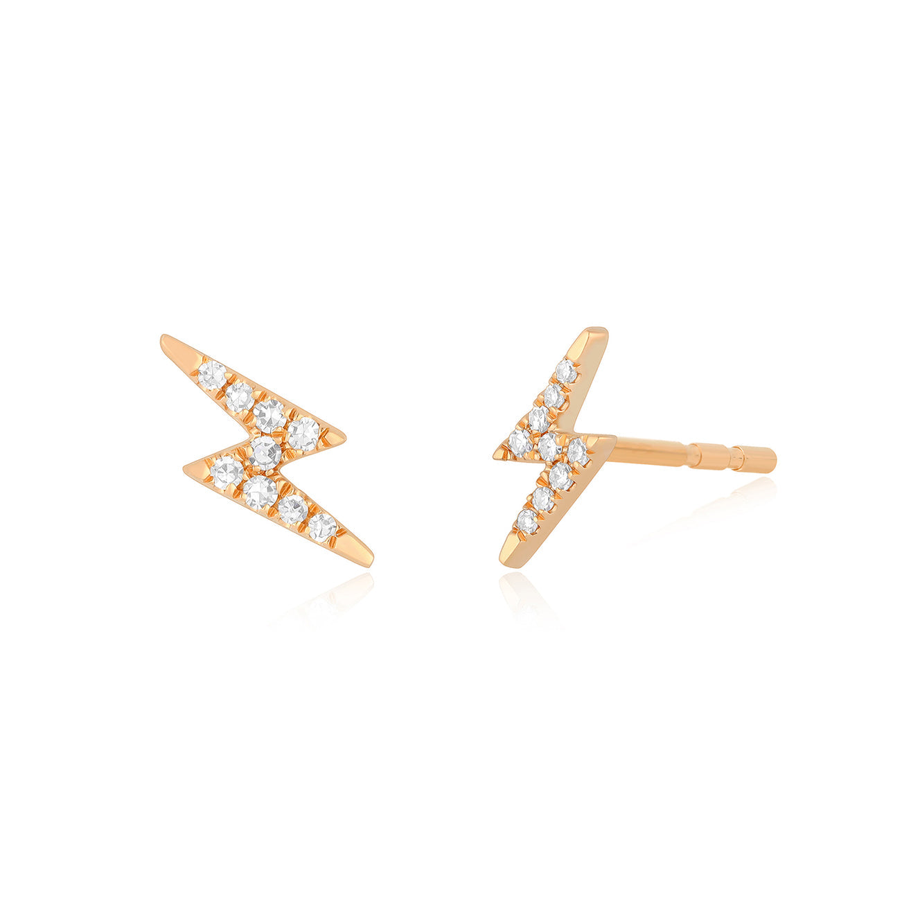 Diamond Lightning Bolt Earrings