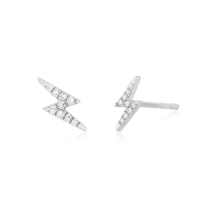 Diamond Lightning Bolt Earrings
