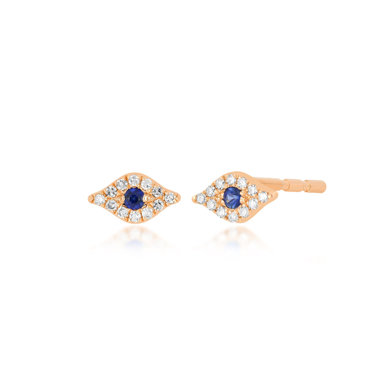 Diamond Mini Evil Eye Stud Earrings