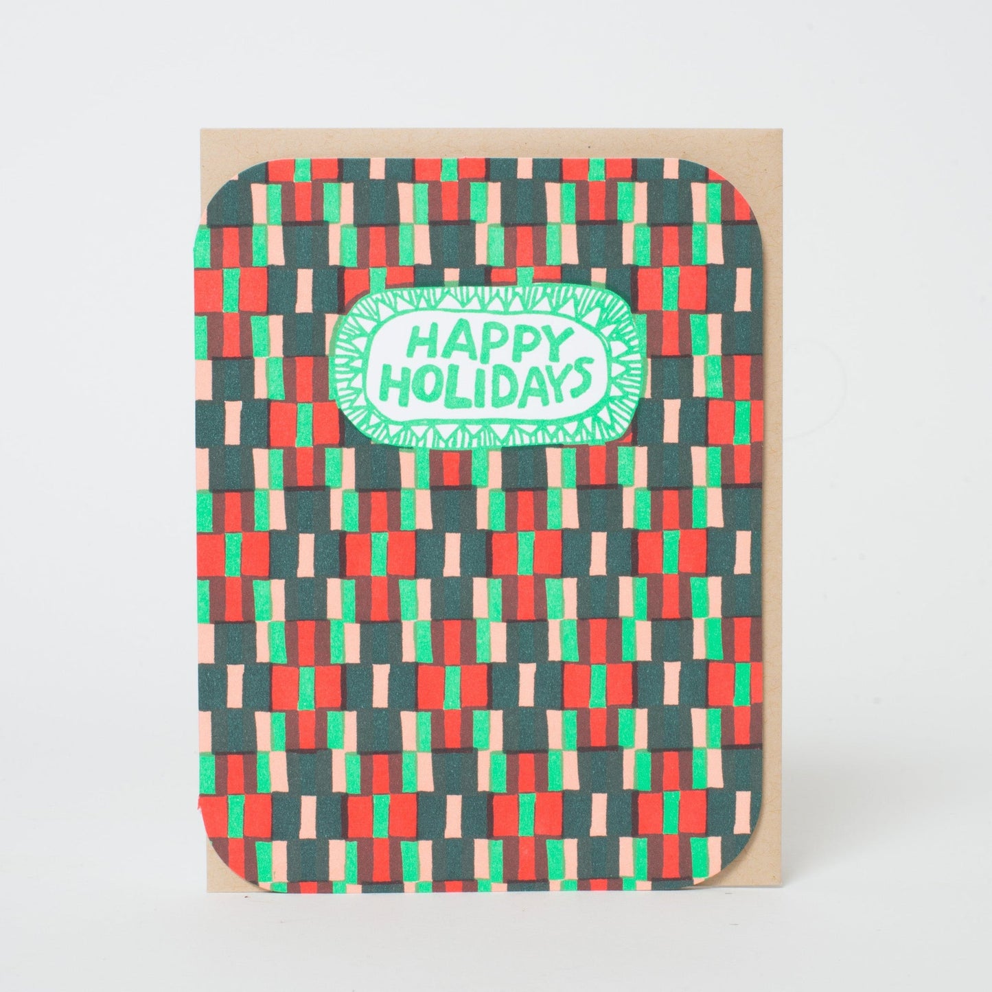 Woven Happy Holidays Card