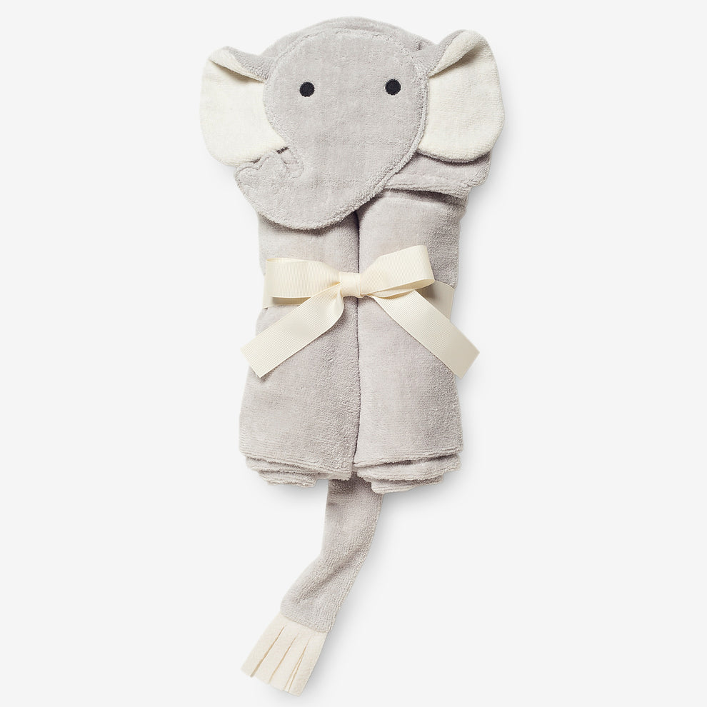 Elephant Hooded Bath Wrap