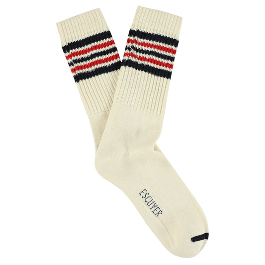 5 Stripes Crew Socks