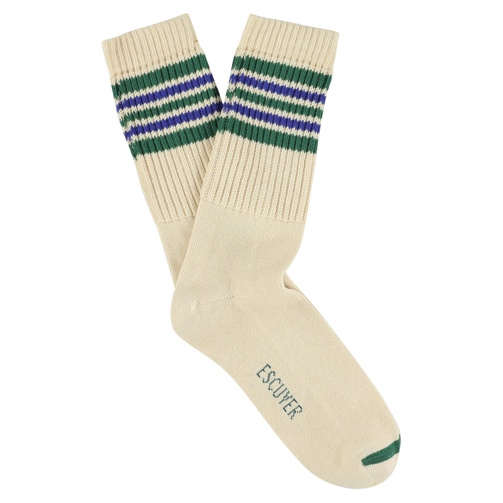 5 Stripes Crew Socks