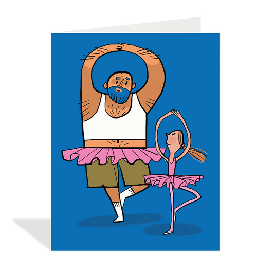 Two Ballerinas Father's Day Card