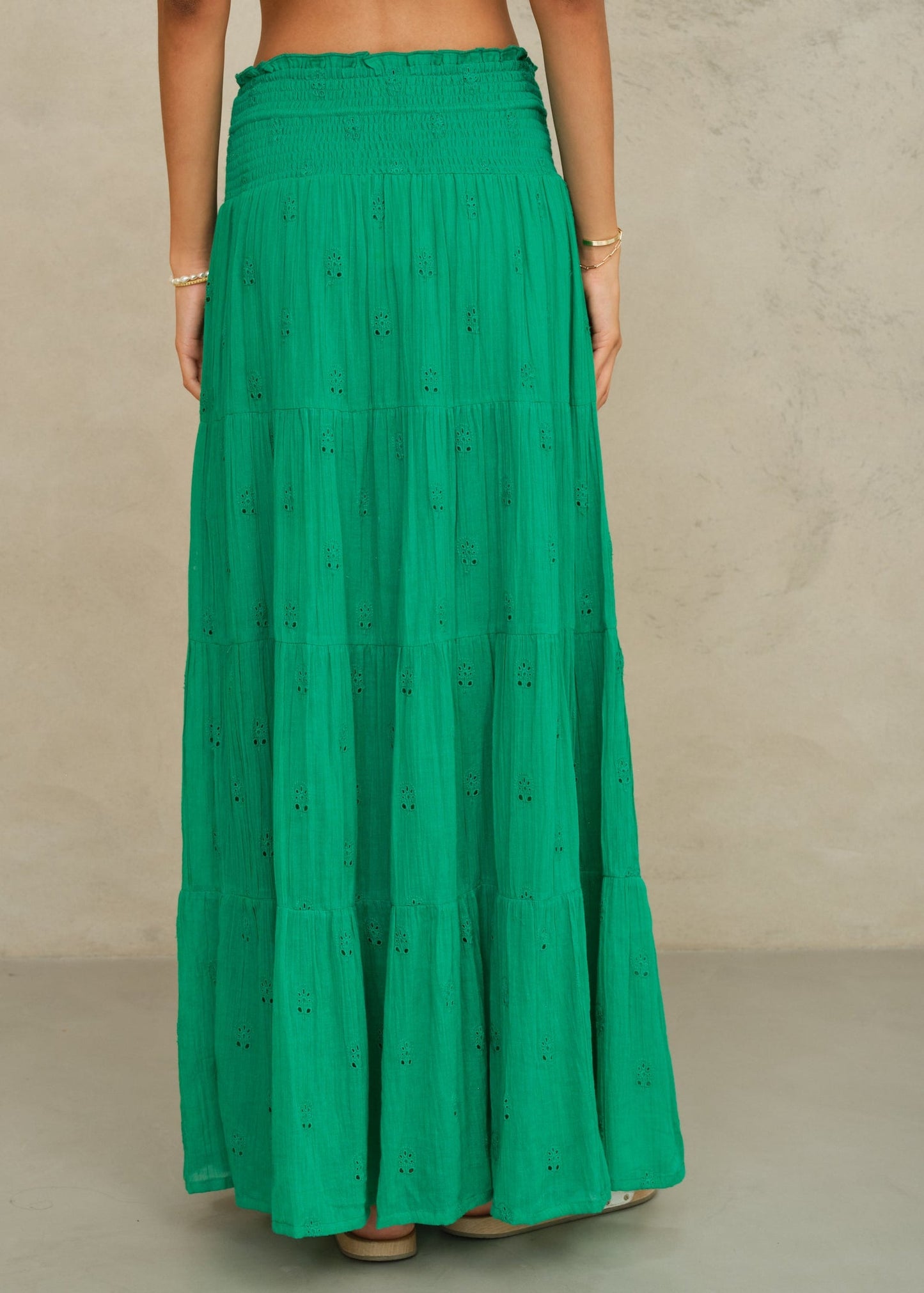 Frani Embroidered Maxi Skirt