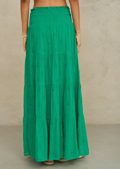 Frani Embroidered Maxi Skirt