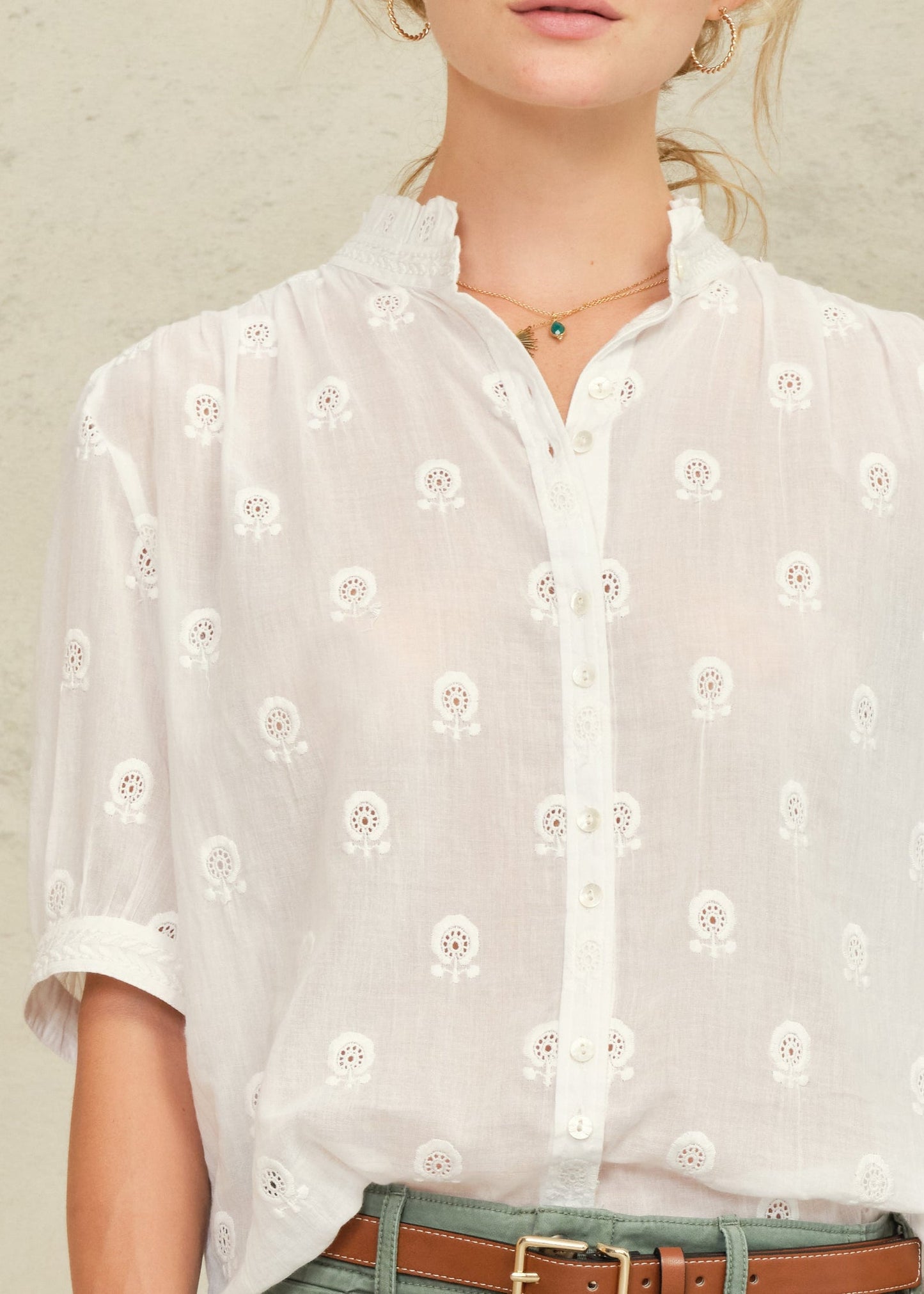 Frani Embroidered Top