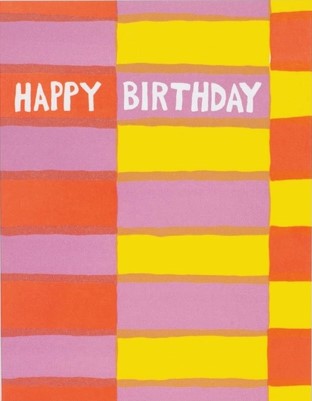 Fruit Stripe Birthday Card