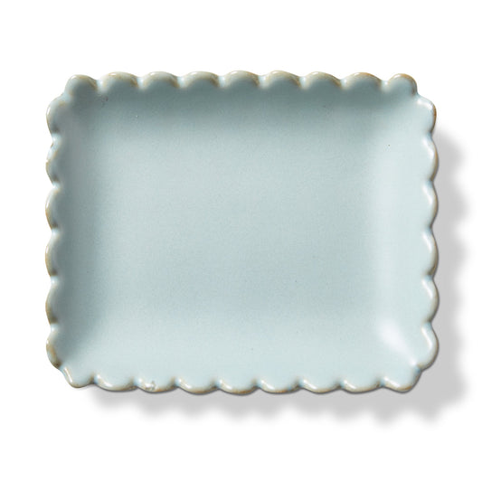 Scallop Rectangle Trinket Dish