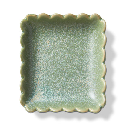 Scallop Square Trinket Dish