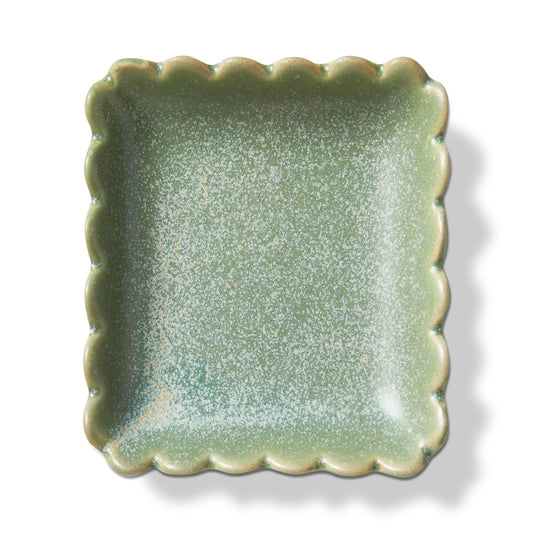 Scallop Square Trinket Dish