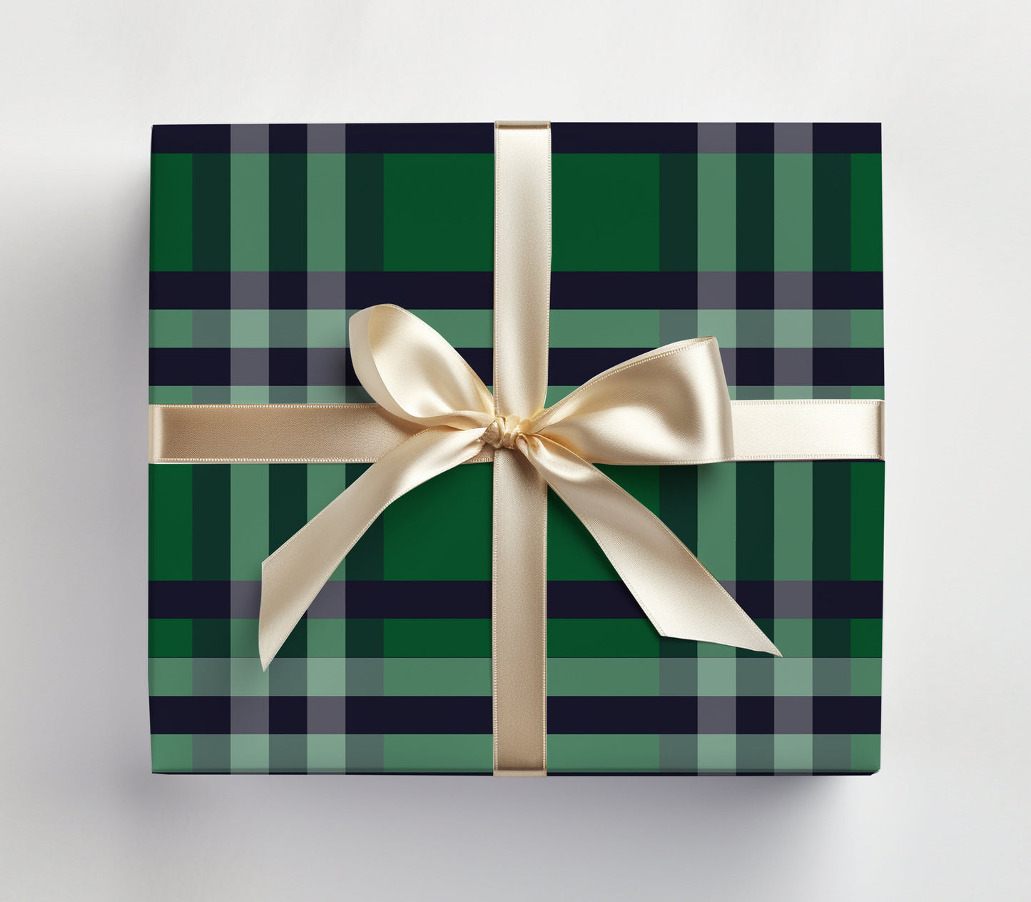 Blue Tartan Wrapping Paper