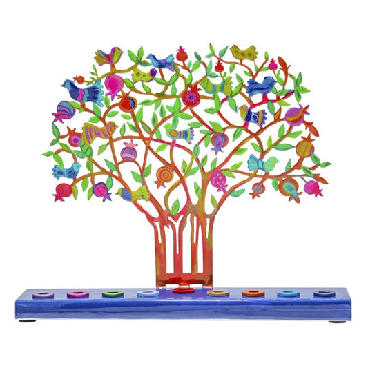 Lasercut Pomegranate Tree Menorah