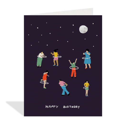 Hula Hoop Birthday Card