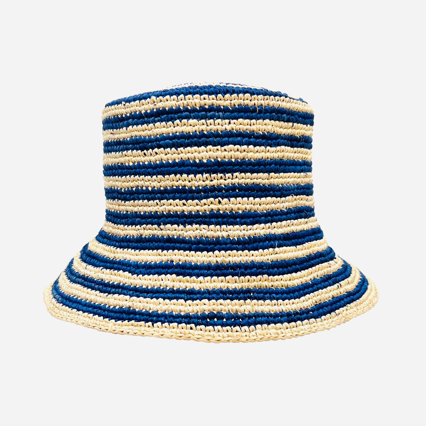 Stripe Beau Raffia Bucket Hat