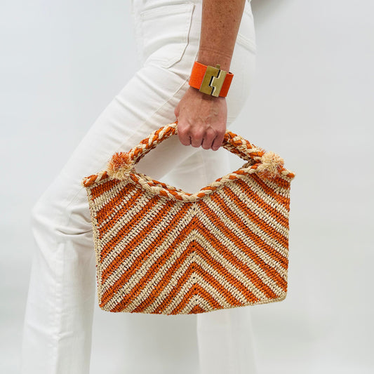 Mila Raffia Clutch