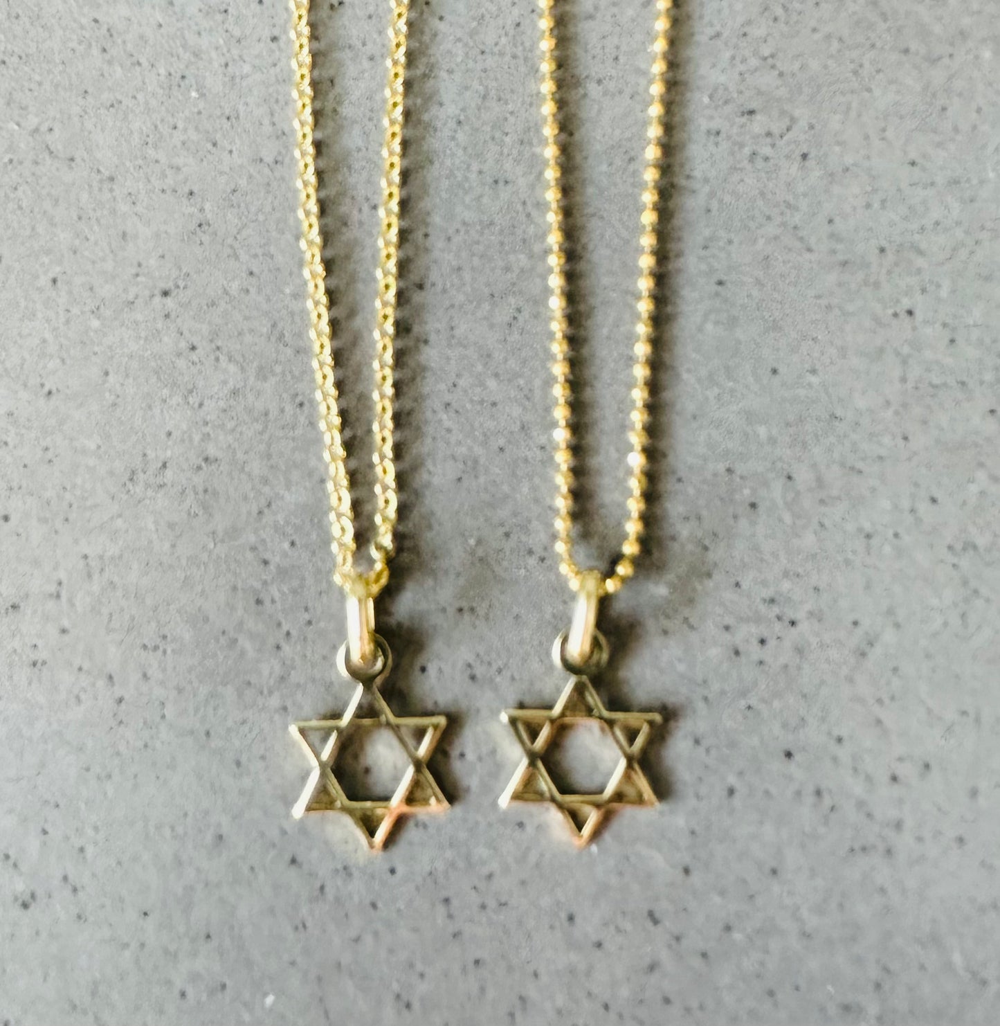 14 kt. Magen David Necklace