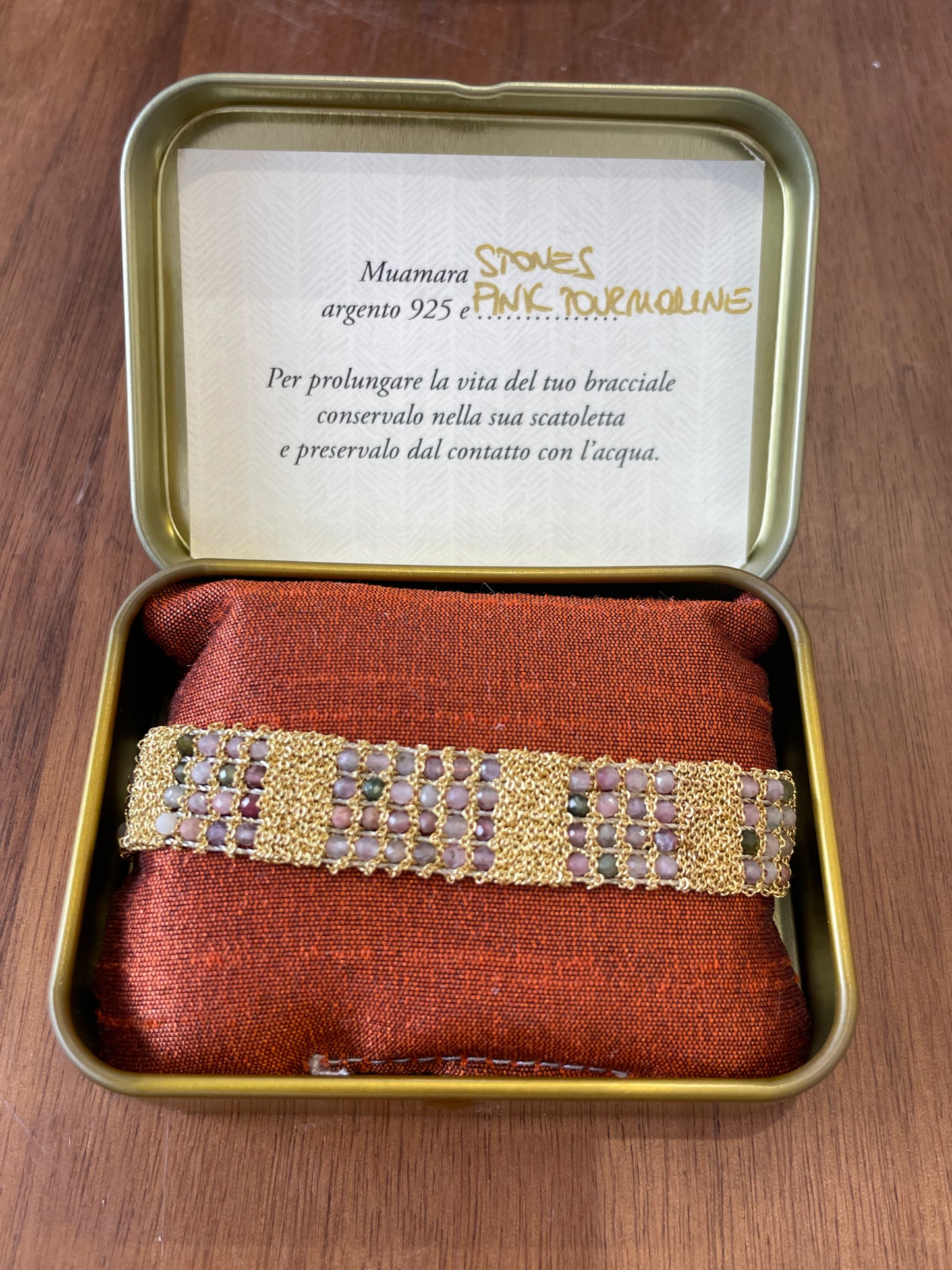 Muamara Jaipur Pink Tourmaline Bracelet