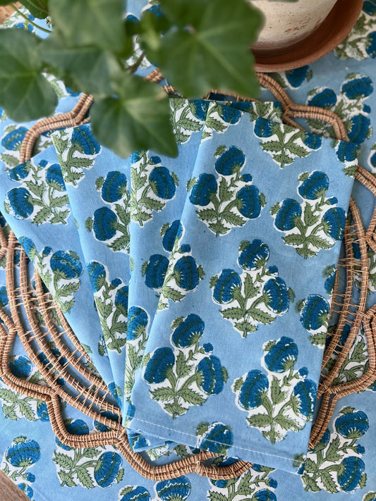 Poms Bluebird Napkins