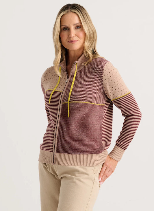 Knit Zip Cardi