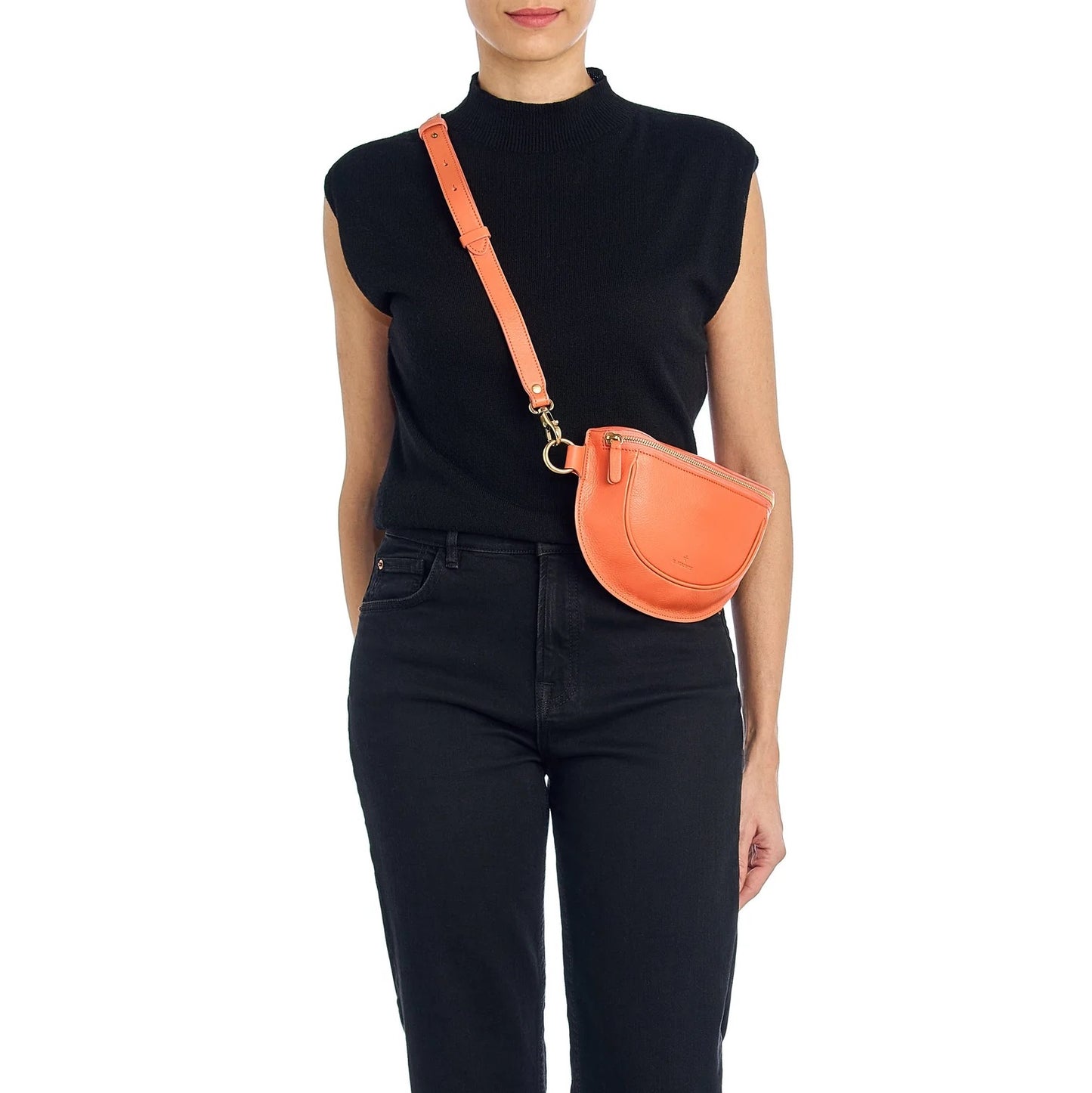 Oliveta Leather Belt Bag