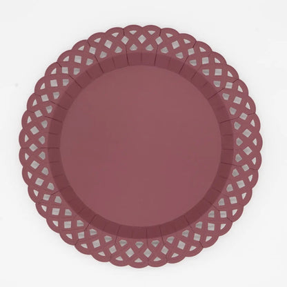 Basketweave Dinner Plates
