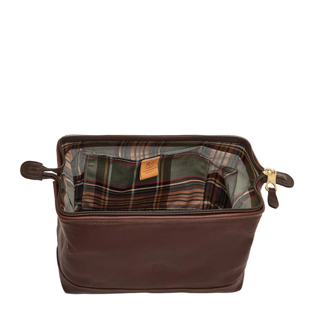 Classic Men's Leather Toiletry Case