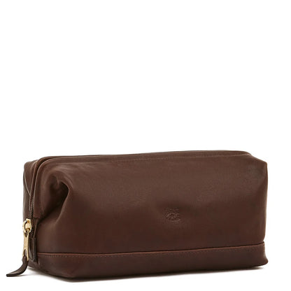 Classic Men's Leather Toiletry Case